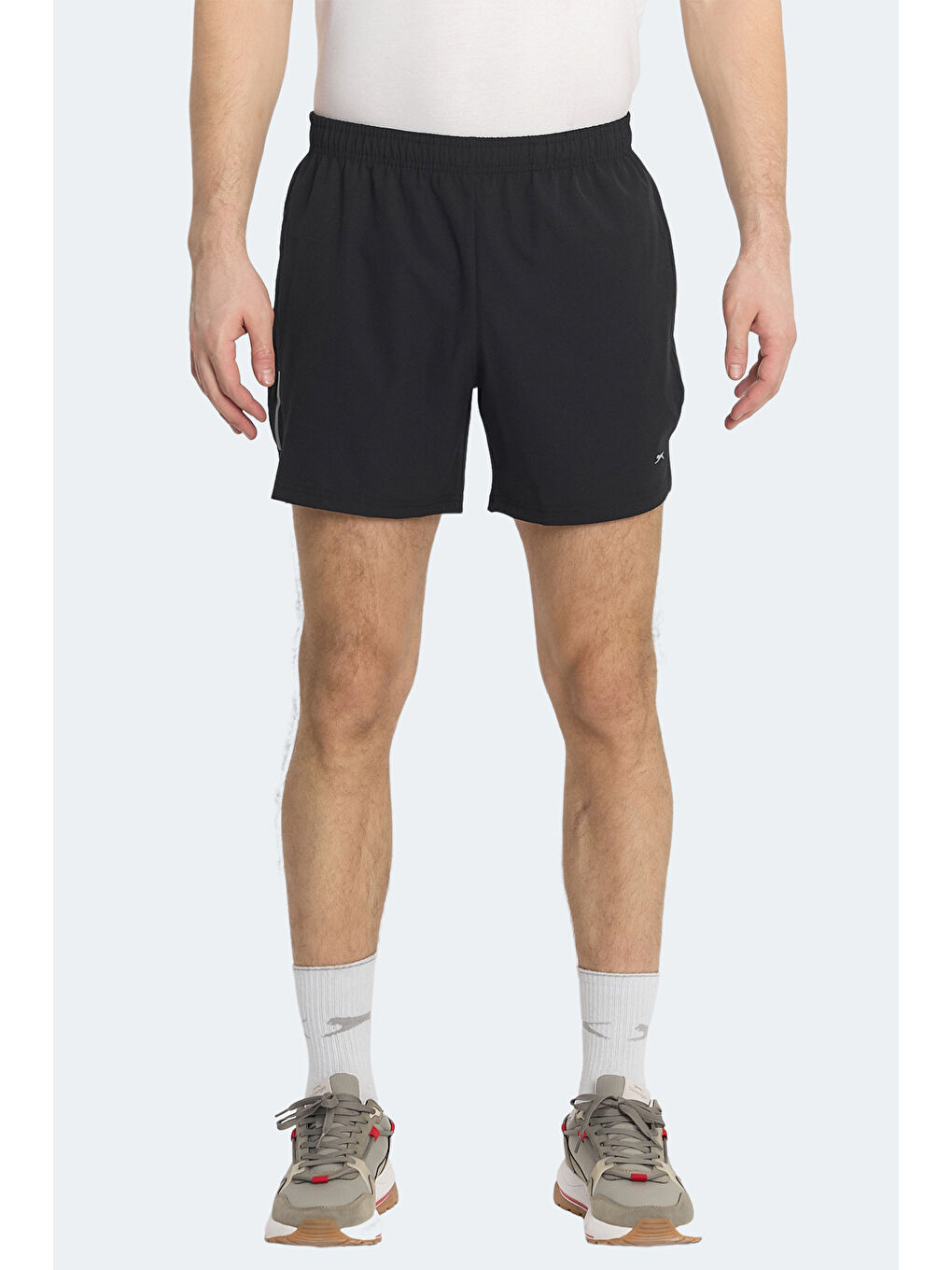 ROMANO Erkek Cepli Fıtness Siyah Şort-1