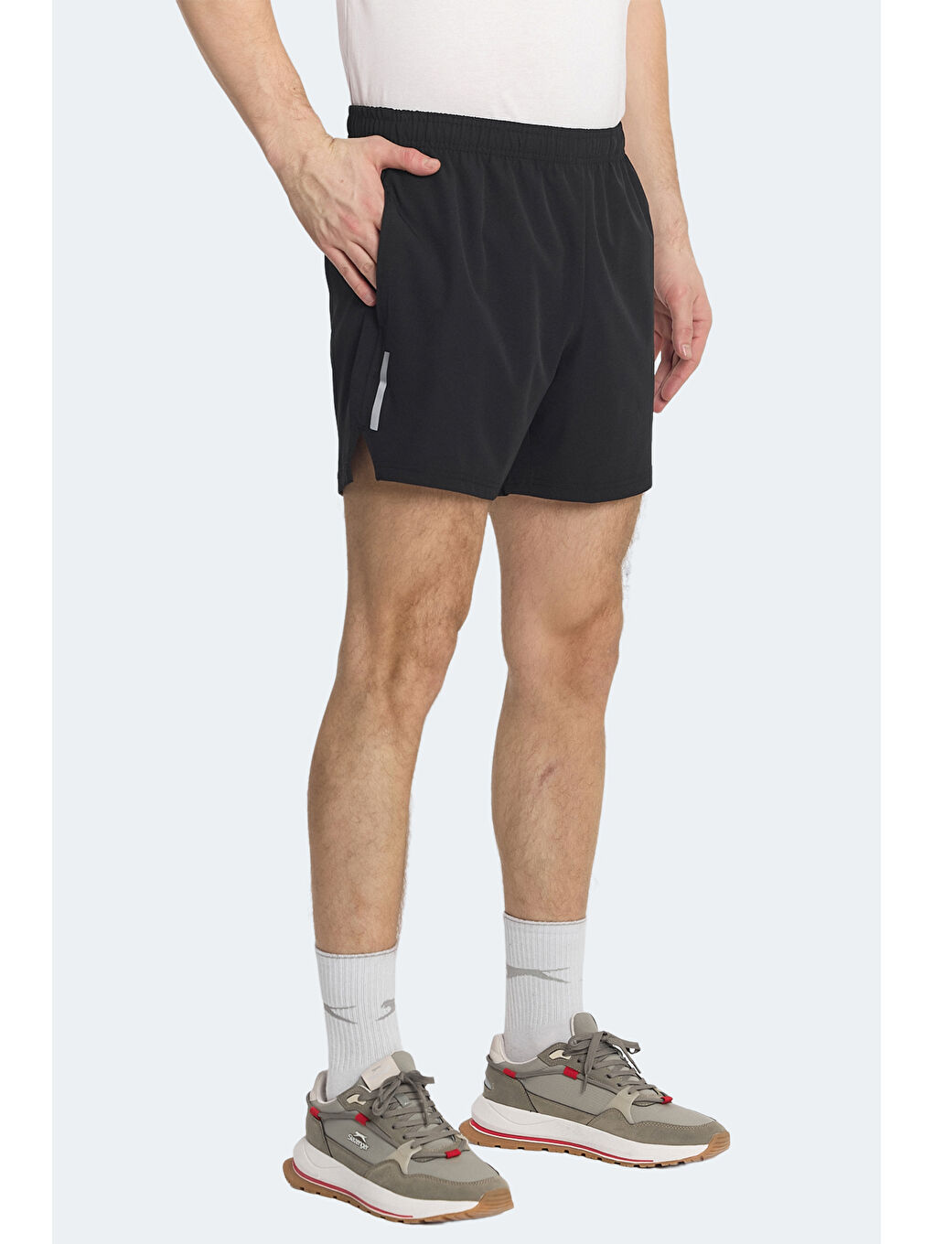 ROMANO Erkek Cepli Fıtness Siyah Şort-2