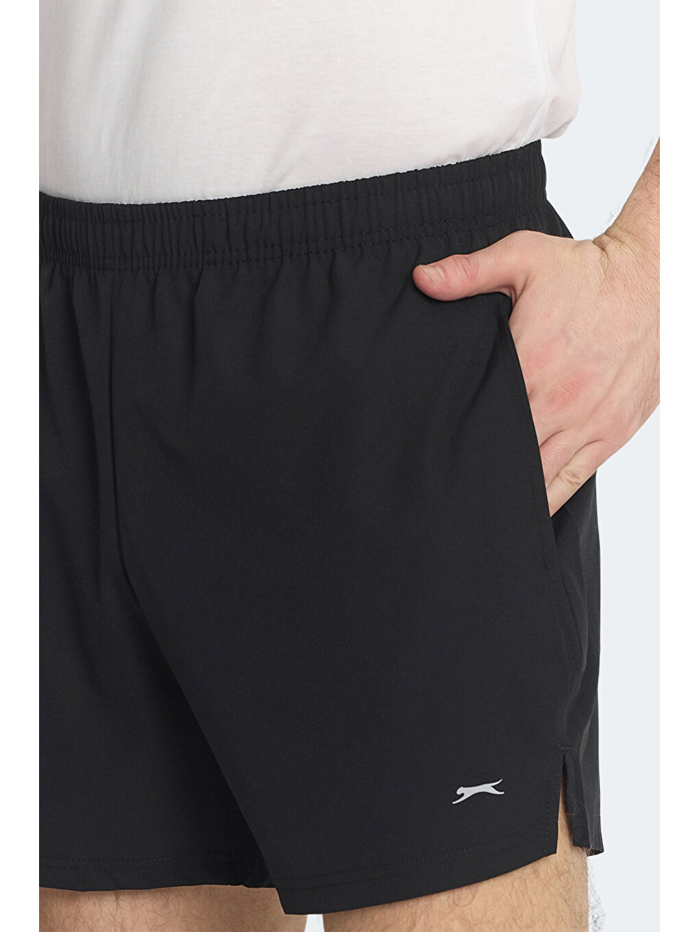 ROMANO Erkek Cepli Fıtness Siyah Şort-4