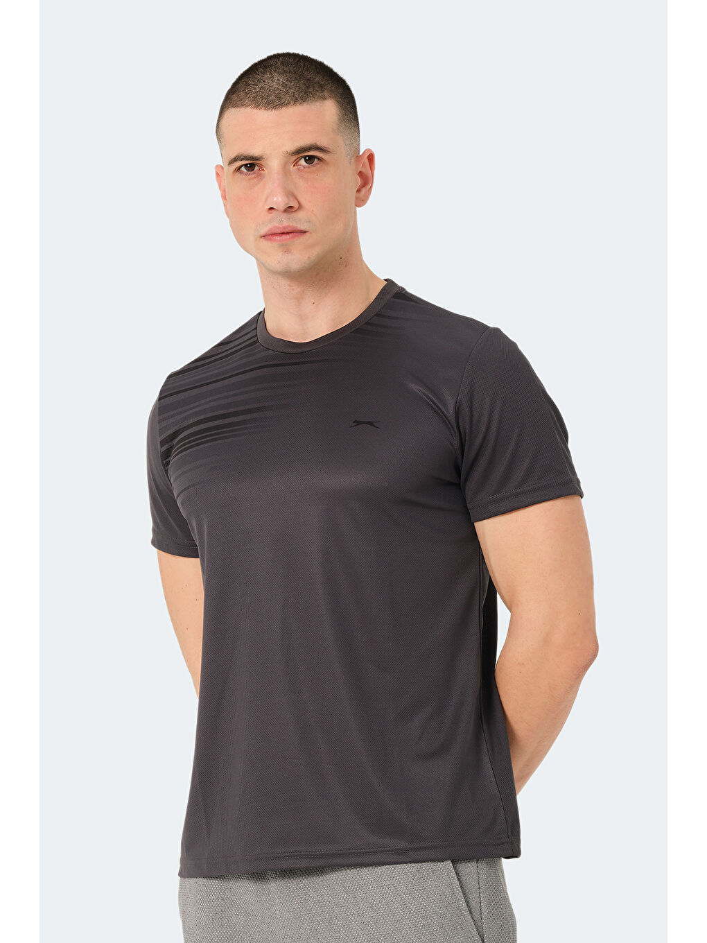 Erkek Tişört Koyu Gri-2