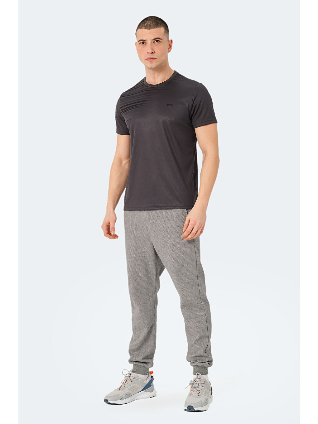Erkek Tişört Koyu Gri-6