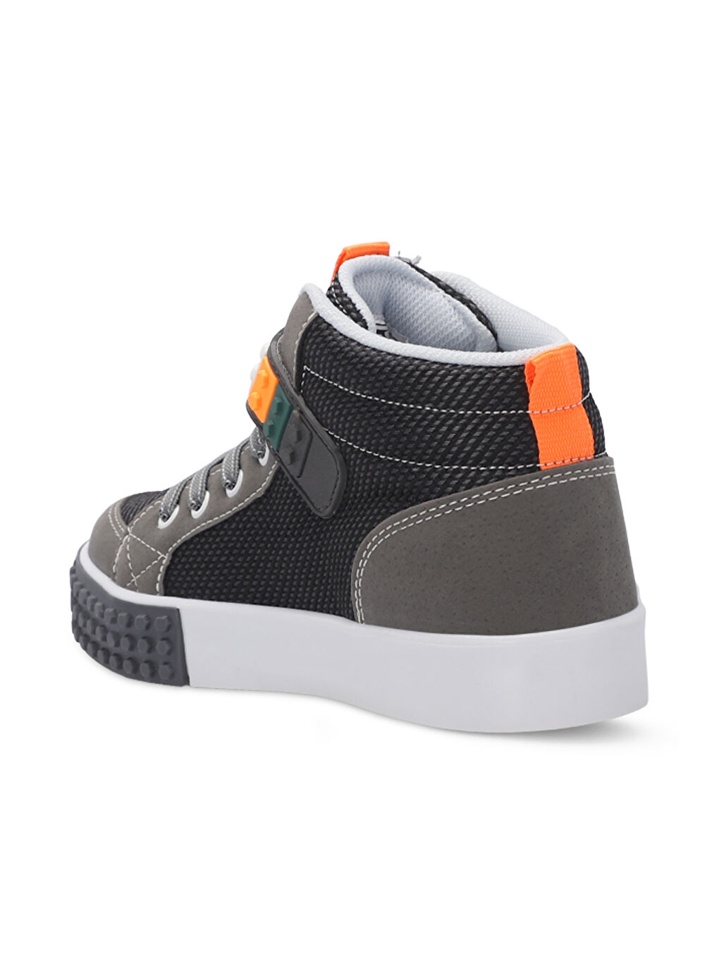 NORTH Unisex Çocuk Cırt Cırtlı Gri Günlük Spor Ayakkabısı-2