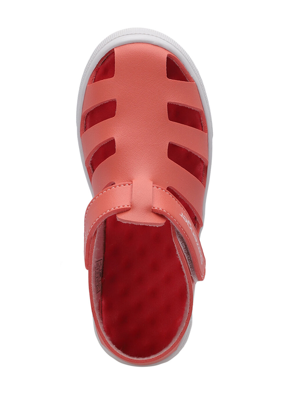 Kırmızı KRYSTAL Kız Çocuk Sandalet Ayakkabı Nar-4