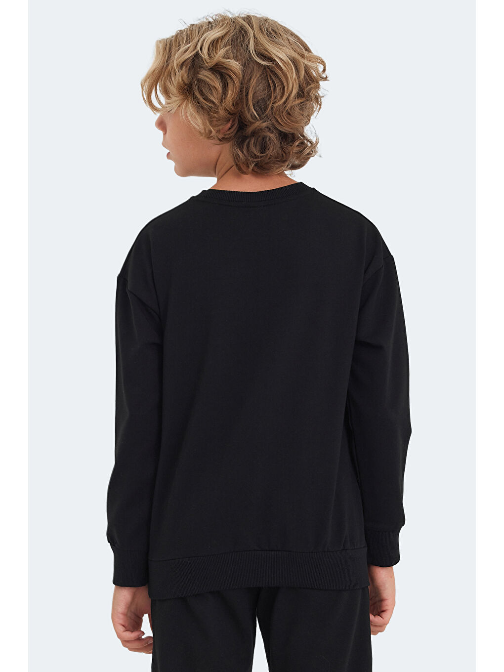 LUPPA IN Unisex Çocuk Siyah Sweatshirt-1