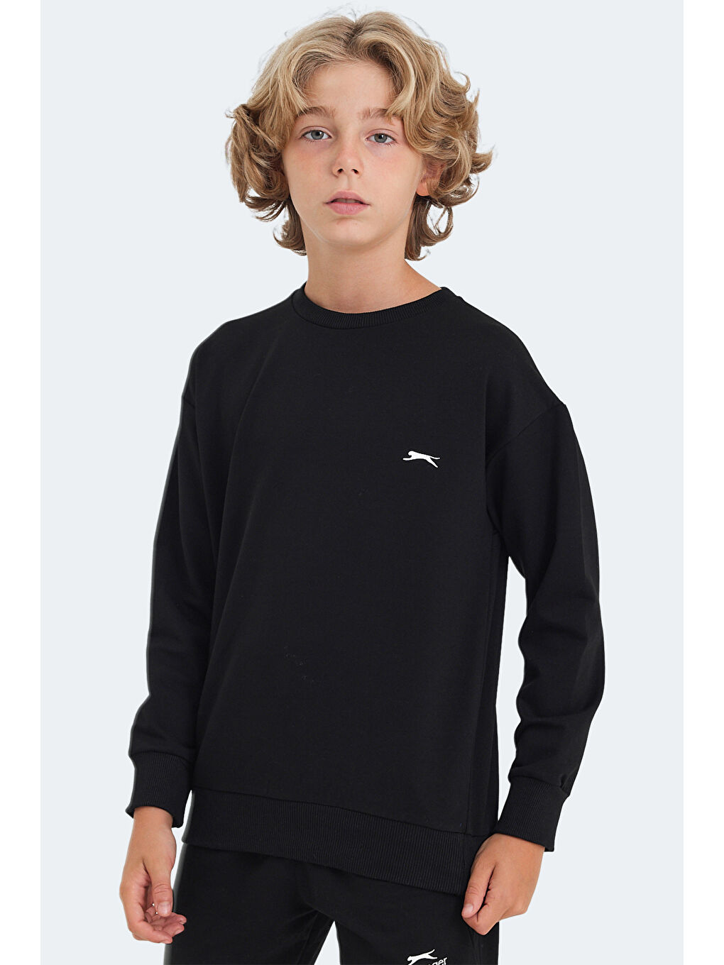 LUPPA IN Unisex Çocuk Siyah Sweatshirt-2