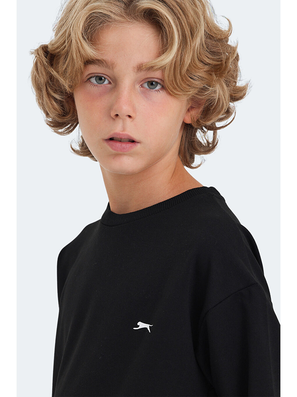 LUPPA IN Unisex Çocuk Siyah Sweatshirt-4