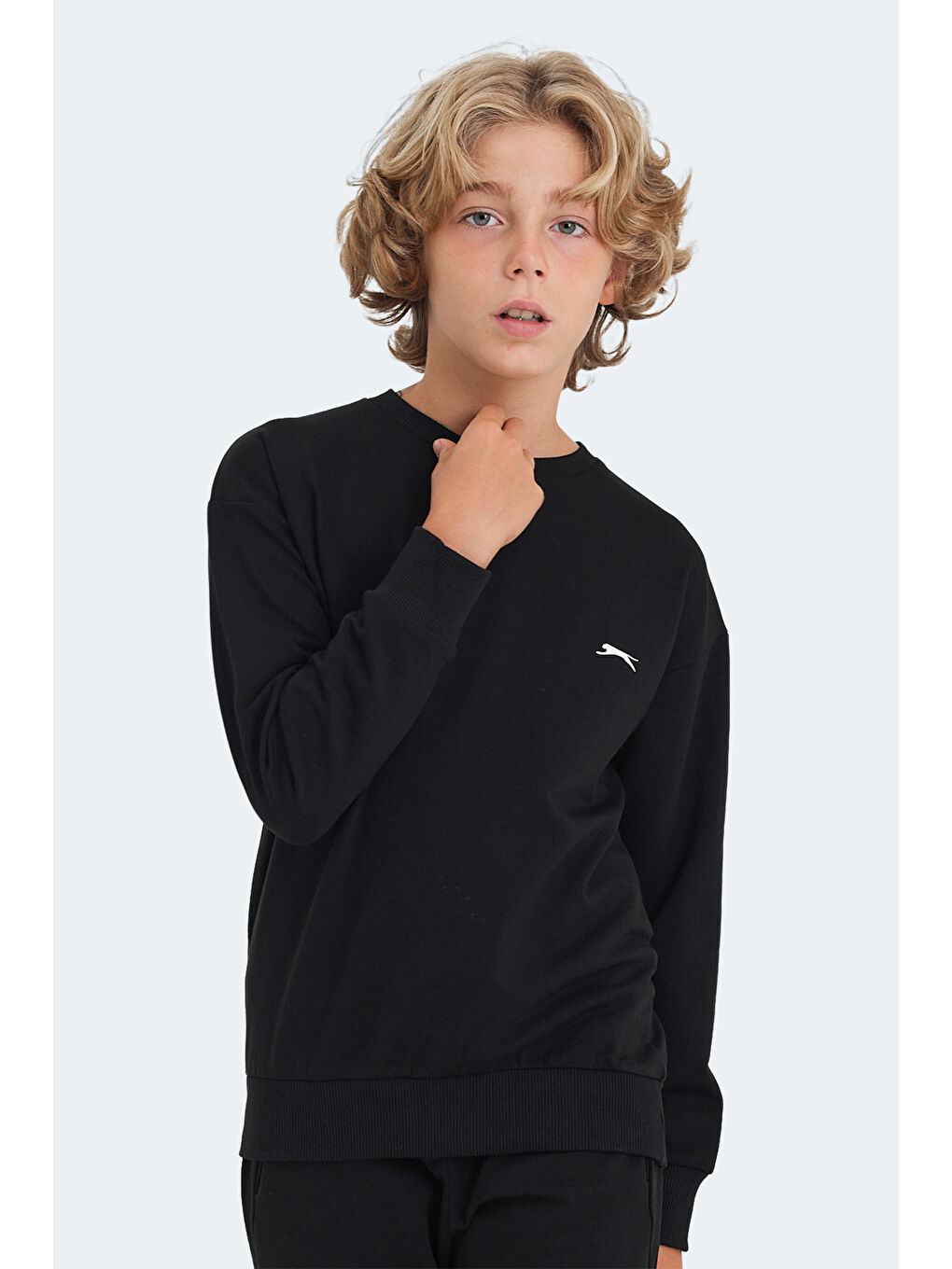 LUPPA IN Unisex Çocuk Siyah Sweatshirt-5