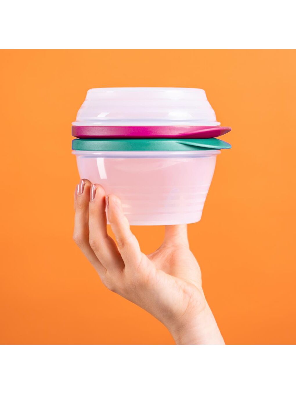 Karışık Düet Kaplar (240ml ve 500ml) Deniz Mavisi-Mor-2