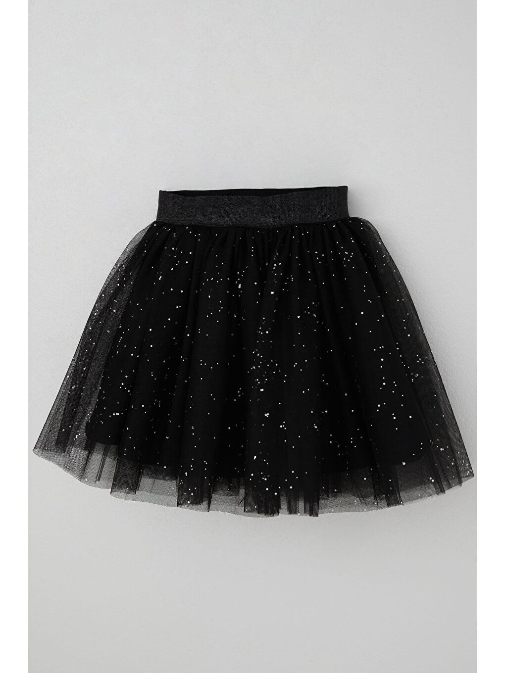 Kız Çocuk Tütü Etek Sim Detaylı Siyah (9 Yaş)-5