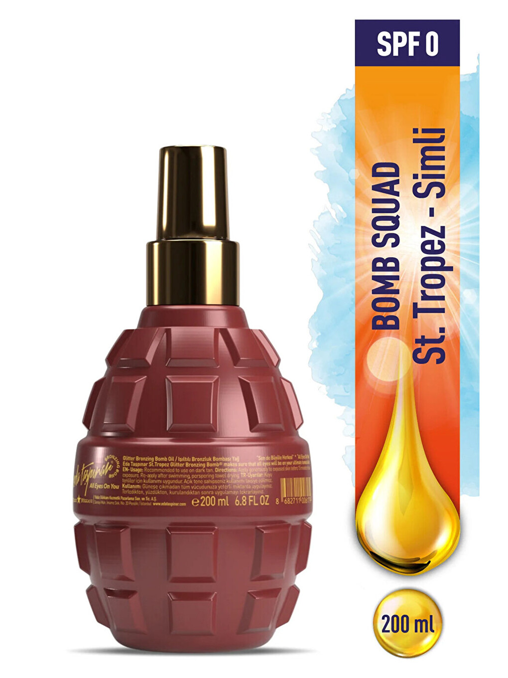 St. Tropez Glitter Bronzing Bomb Işıltılı Bronzlaştırıcı Güneş Yağ – Işıltılı 200 Ml-1