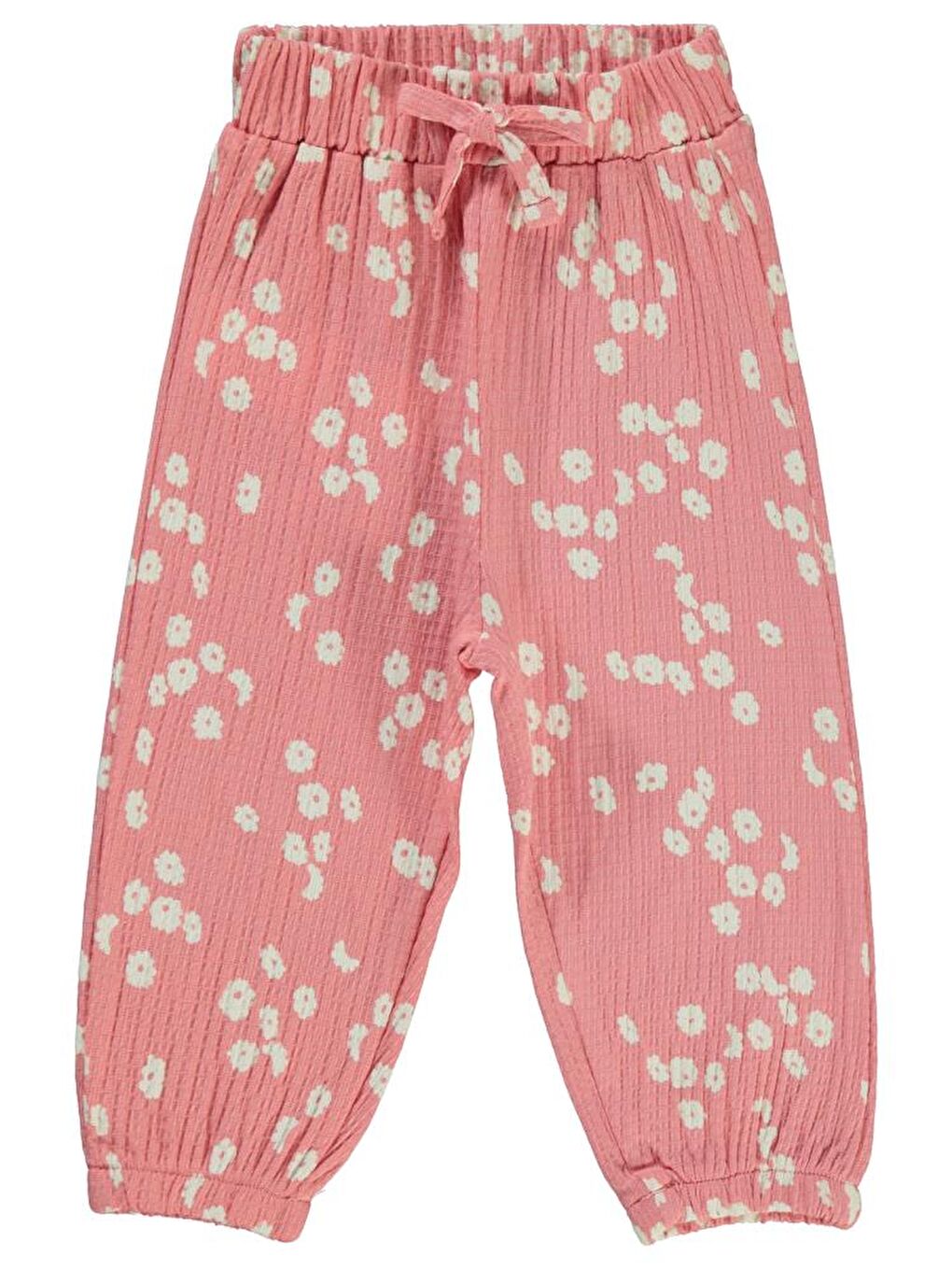 Baby Çiçek Desenli 6-18 Ay Pantolon - Pembe6-9 Ay-1