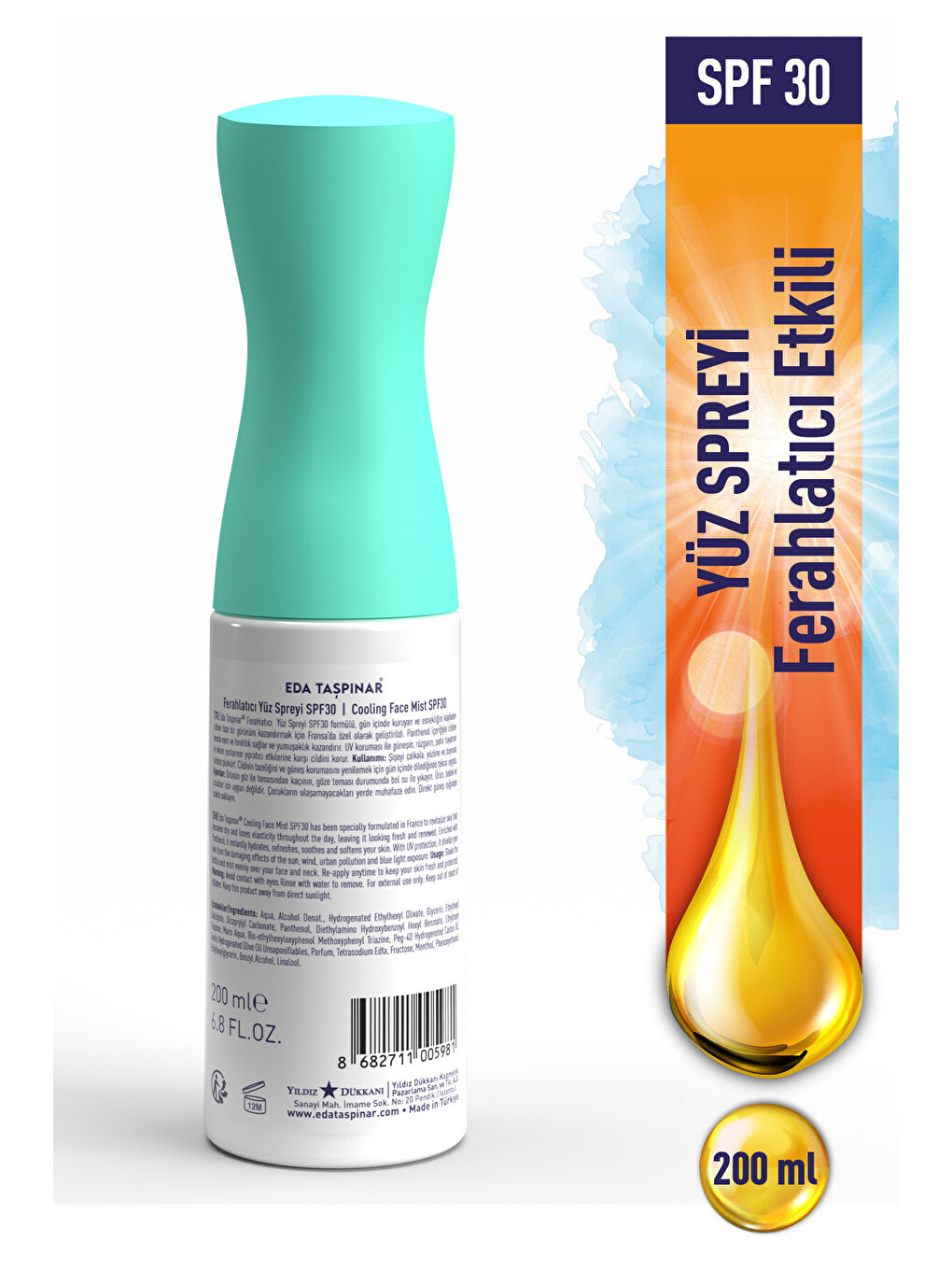 Ferahlatıcı Etkili Yüz Spreyi Spf 30 - 200 Ml (egy0078)-1