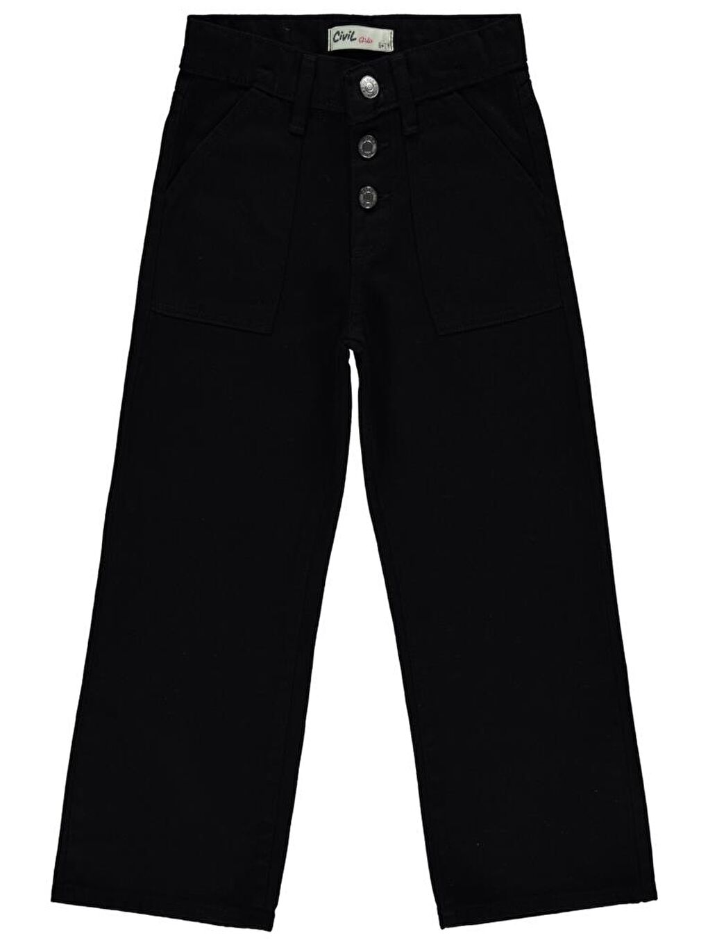 Girls Cepli 6-9 Yaş Pantolon - Siyah6-7 Yaş