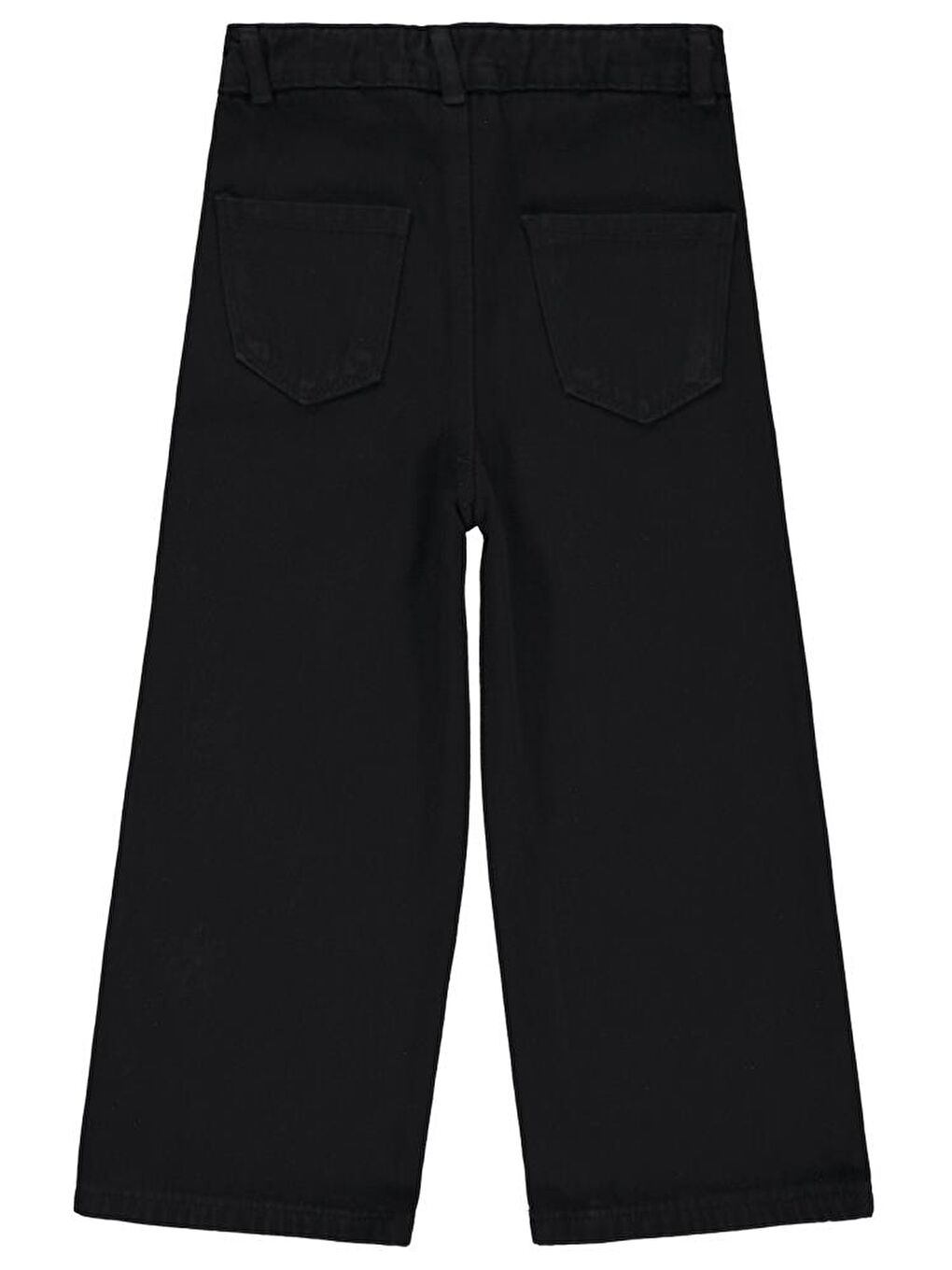 Girls Çiçek Nakışlı 10-13 Yaş Pantolon - Siyah 11-12 Yaş-2