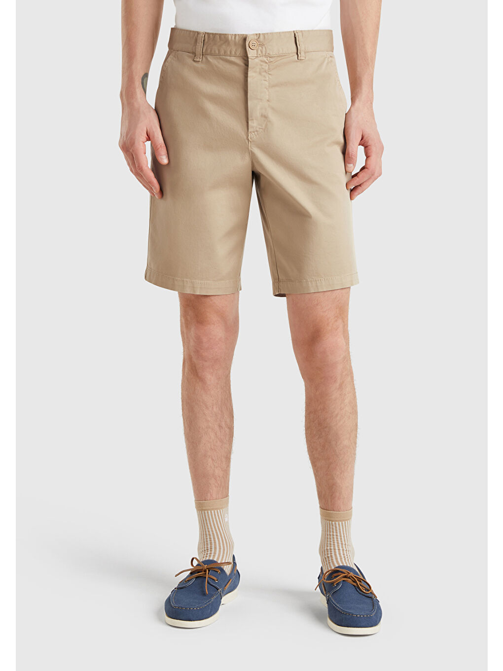 Erkek Bej Chino Bermuda