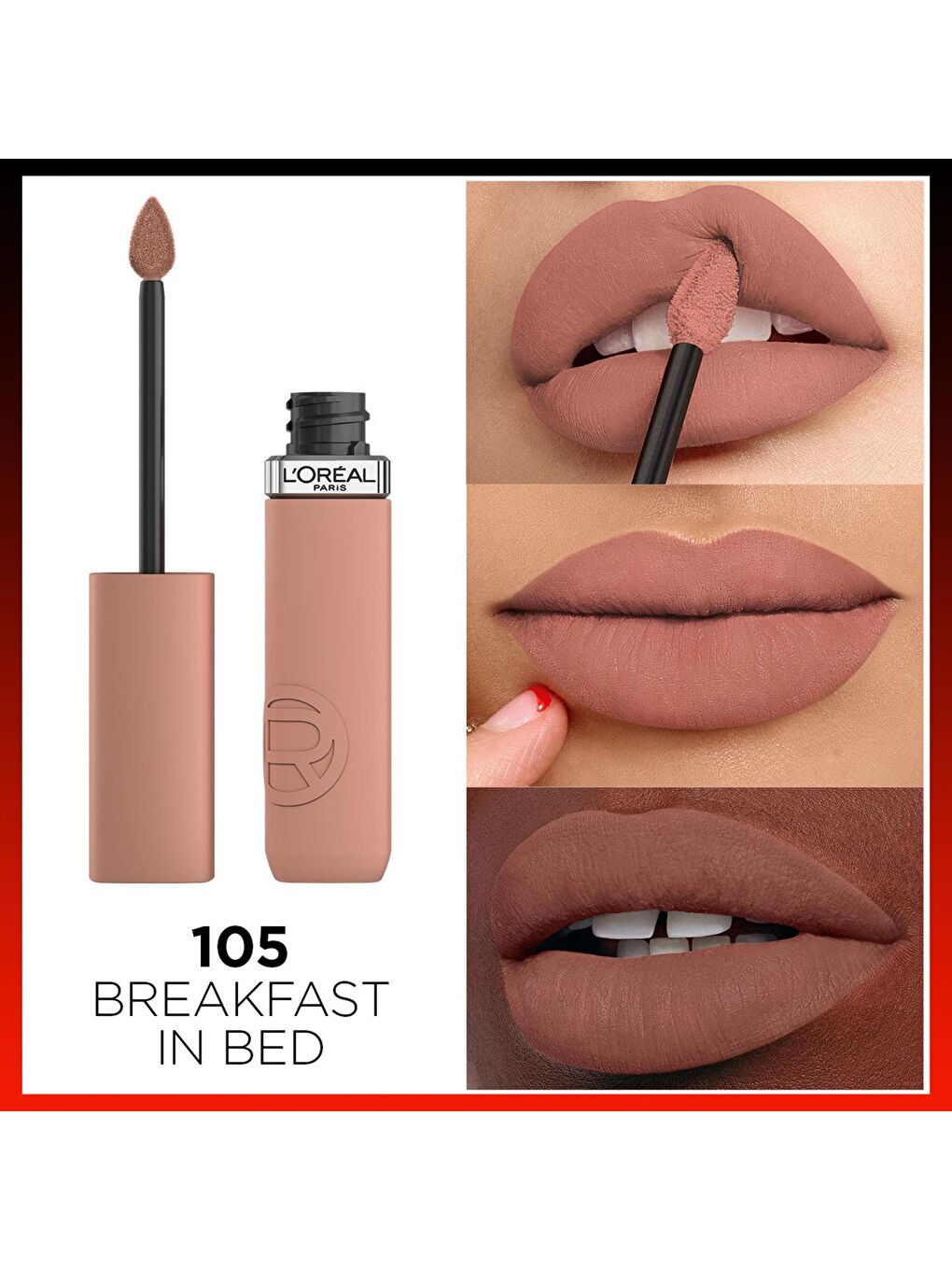 L'Oreal Paris Pembe Infaillible Matte Resistance Likit Mat Ruj - 105 Breakfast In Bed - 1