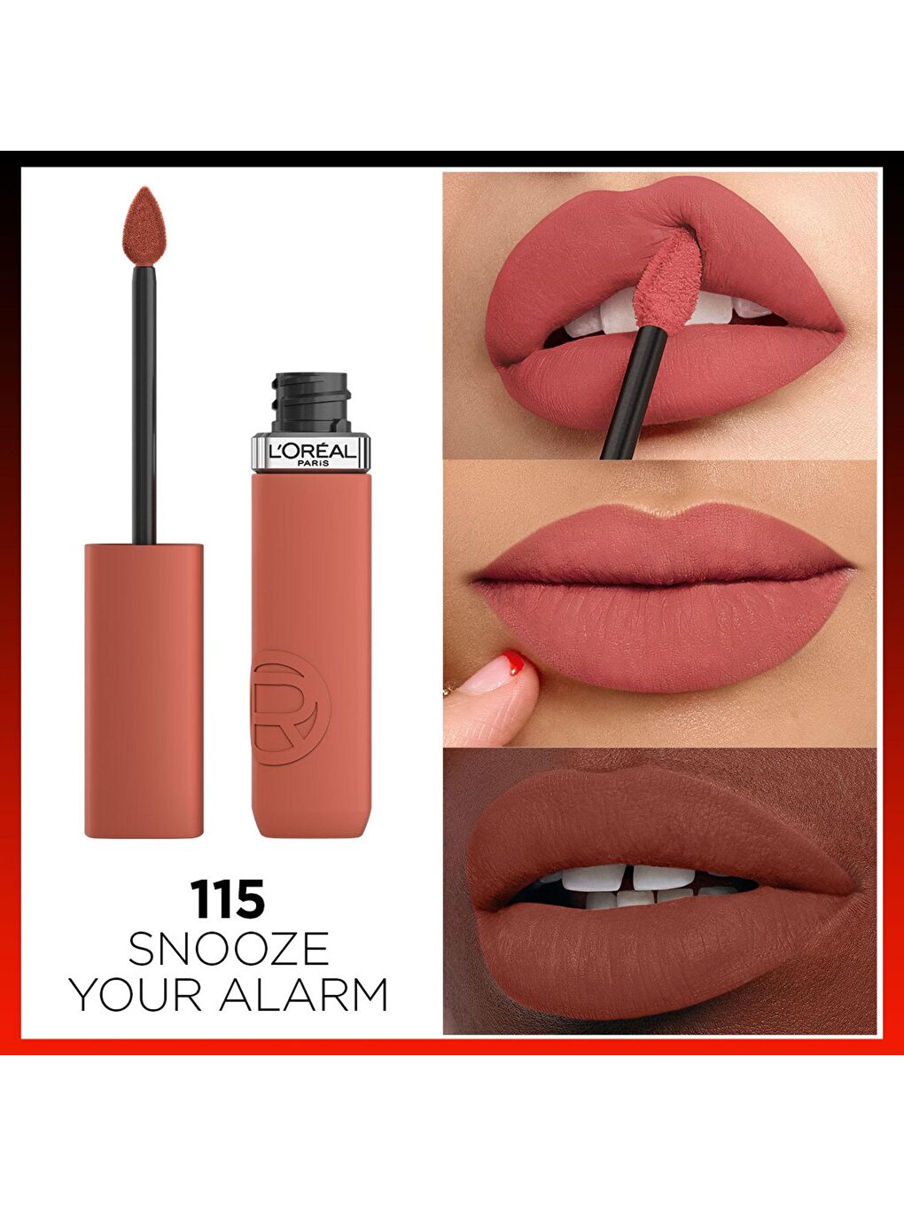 L'Oreal Paris Turuncu Infaillible Matte Resistance Likit Mat Ruj - 115 Snooze Your Alarm - 1