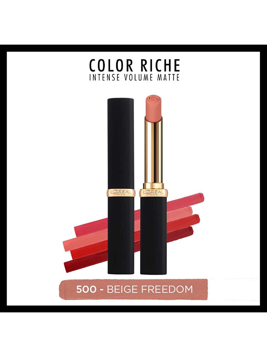 L'Oreal Paris Bej Color Riche Intense Volume Matte Ruj - 500 Beige Freedom