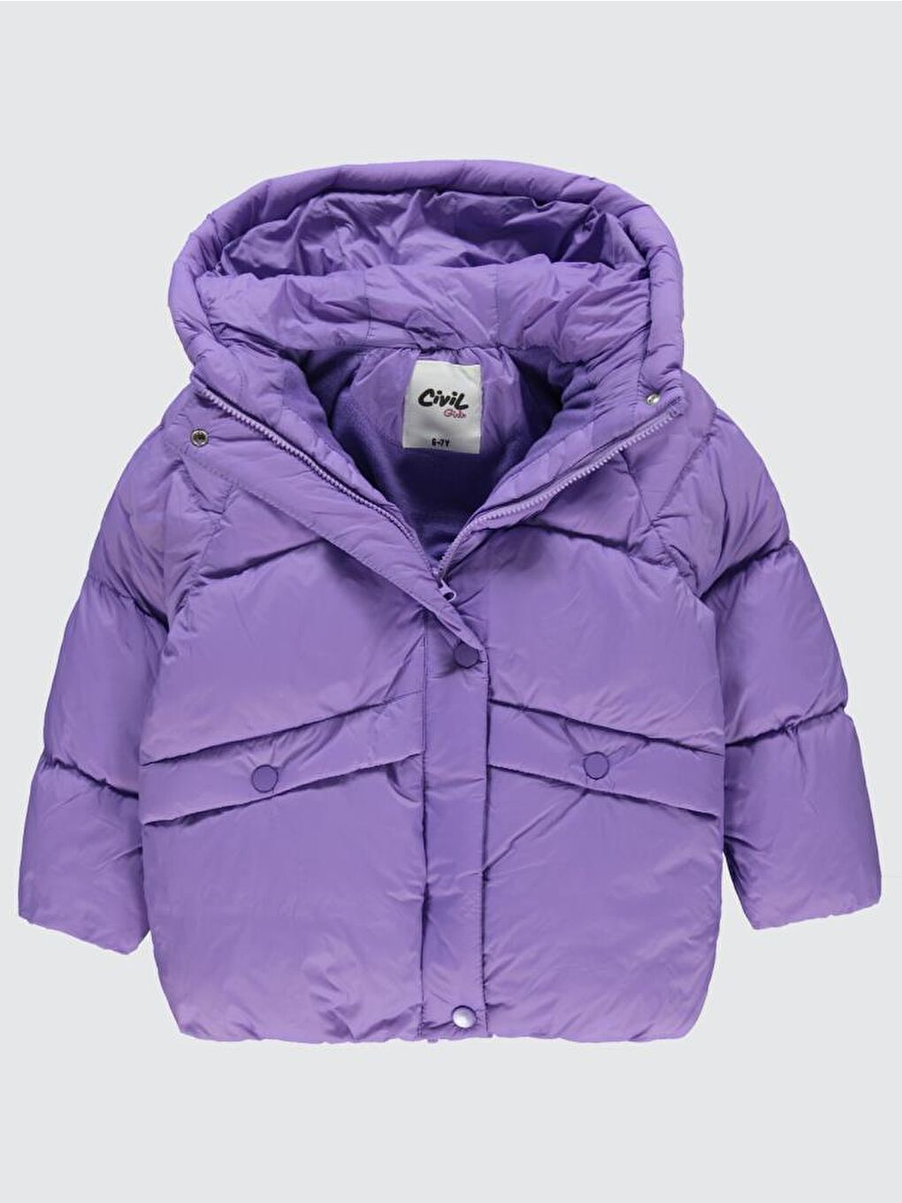 Mor Girls Over Size 6-9 Yaş Mont - Lila 7-8 Yaş