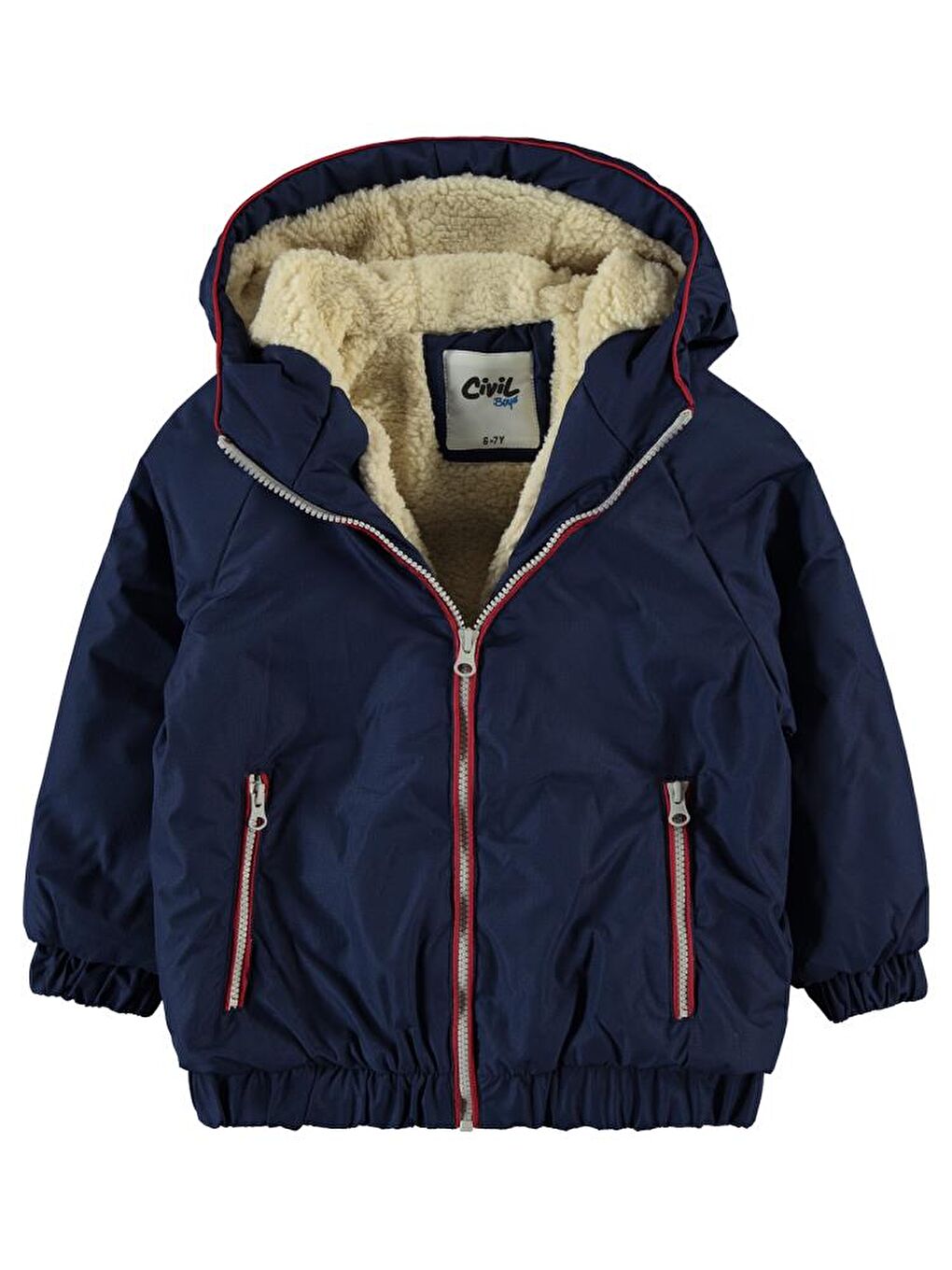 Boys Kapüşonlu Welsoflu Pilot 6-9 Yaş Mont - Lacivert 8-9 Yaş-2