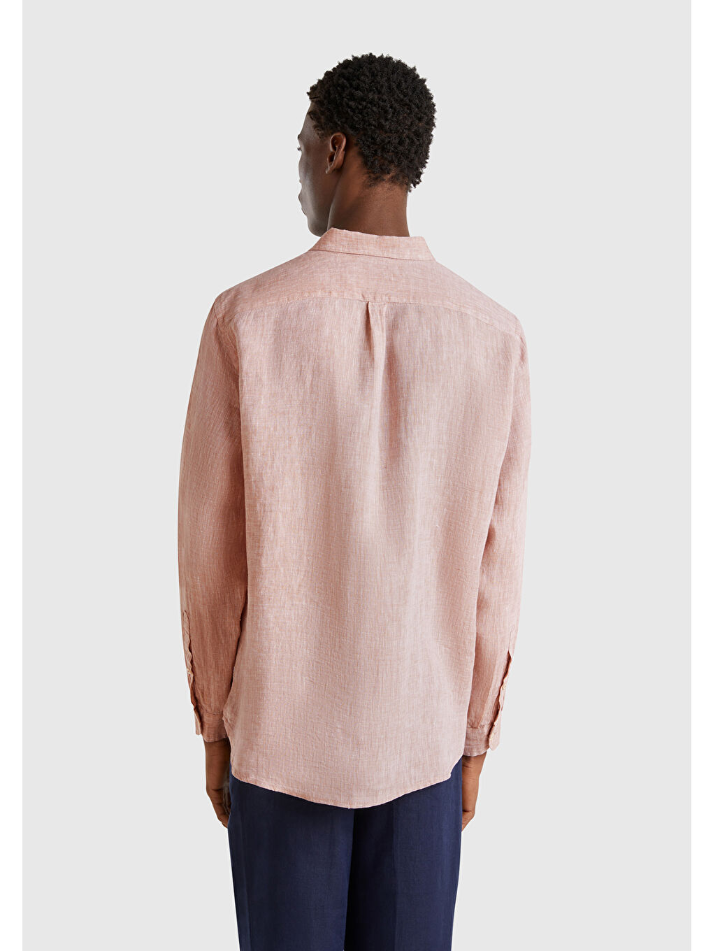 Karışık Erkek %100 Keten Gömlek-2