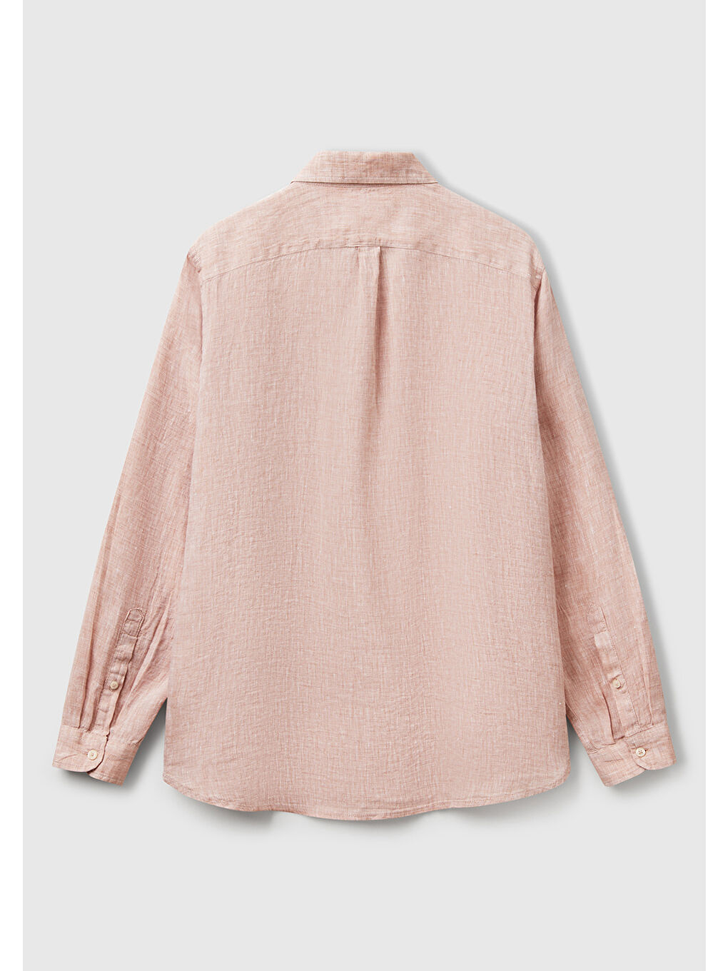 Karışık Erkek %100 Keten Gömlek-3