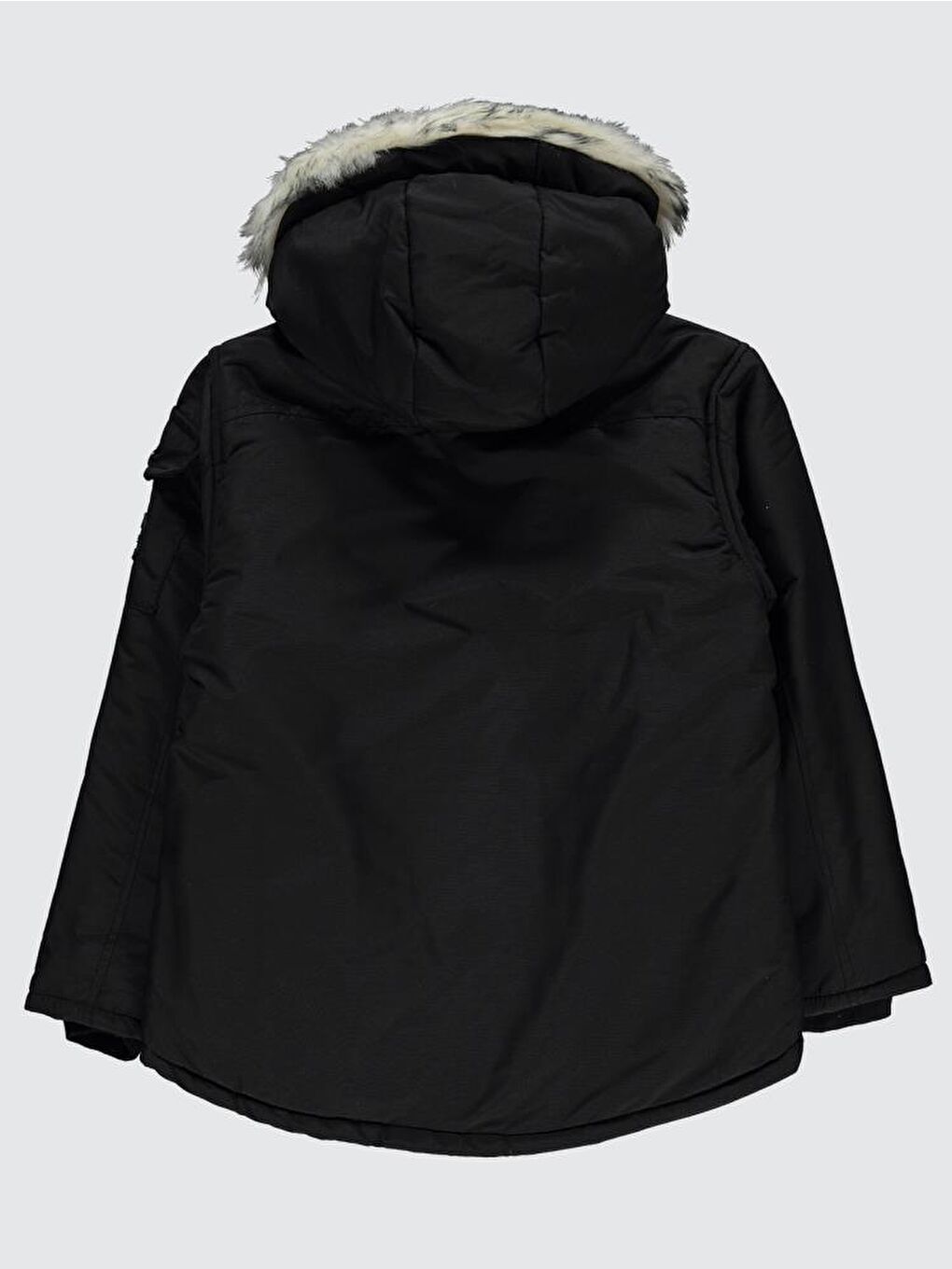 Boys Fermuarlı Cepli 10-13 Yaş Mont - Siyah 13-14 Yaş