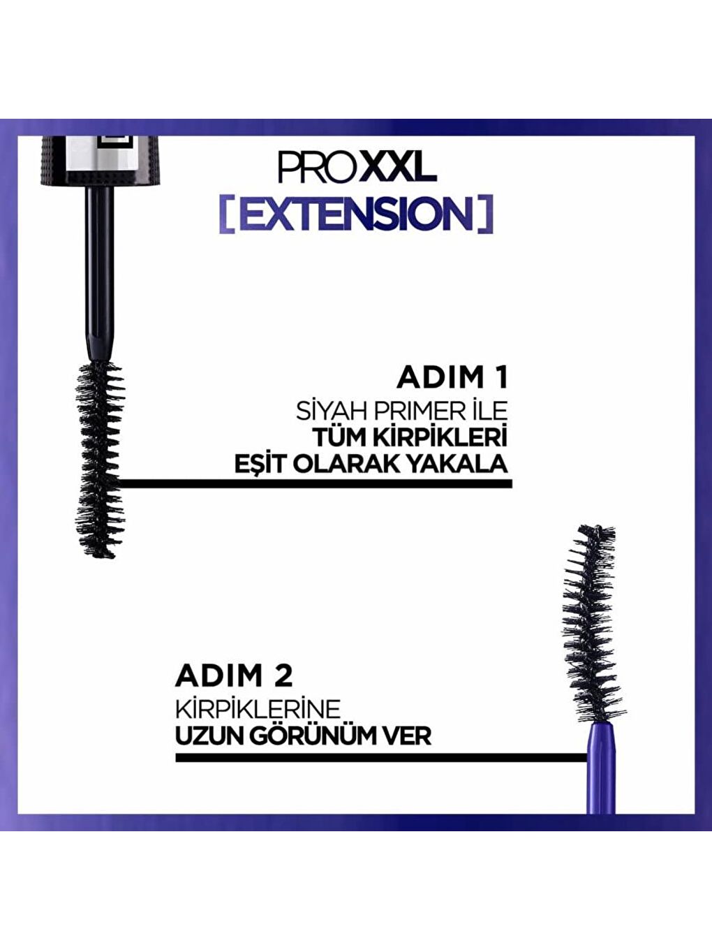 L'Oreal Paris Pro XXL Extension Çift Taraflı Maskara - Uzunluk Etkisi - 7