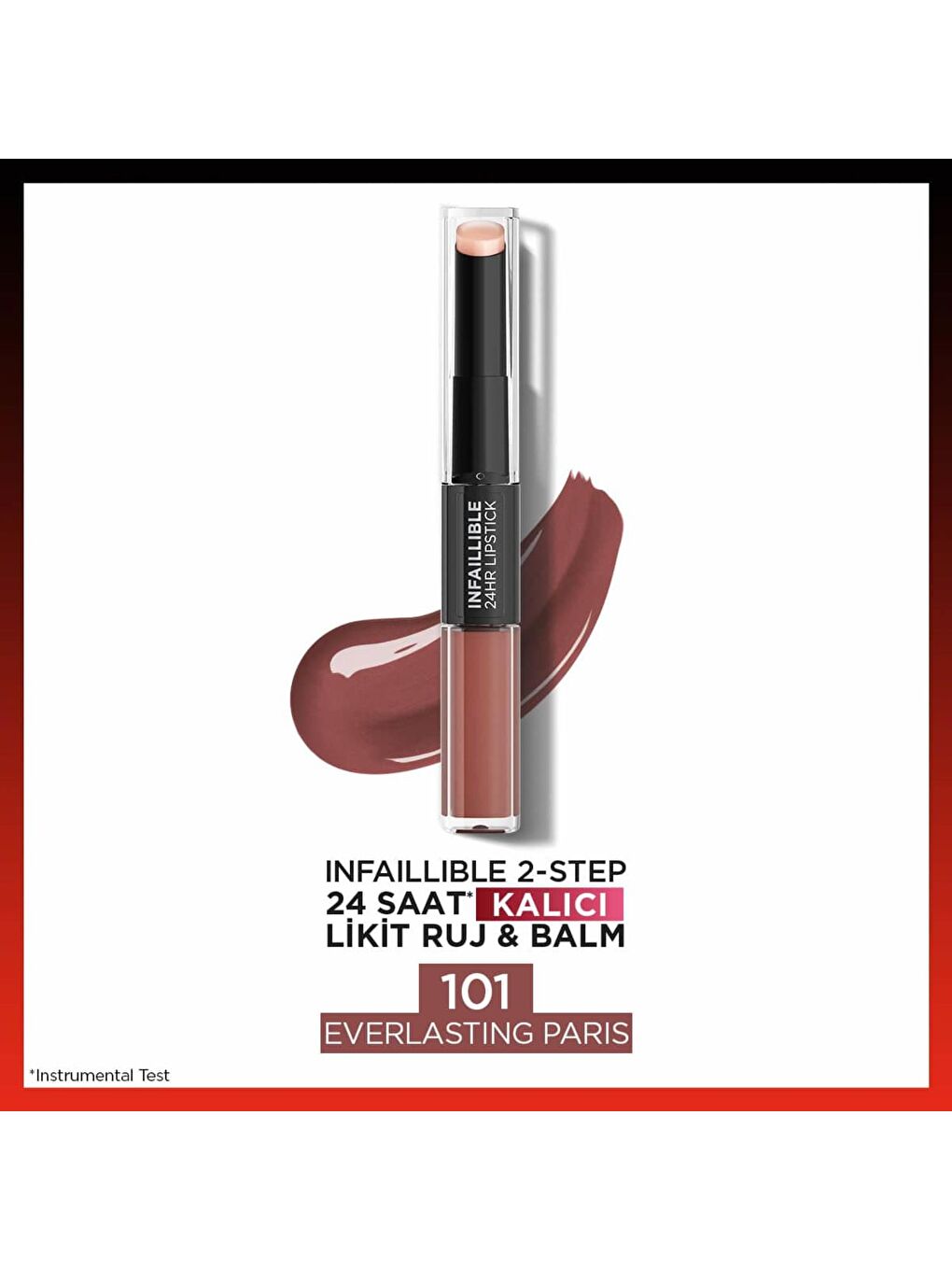 L'Oreal Paris Nude Infaillible 2-Step 24 Saat Kalıcı Likit Ruj & Balm - 101 Everlasting Paris