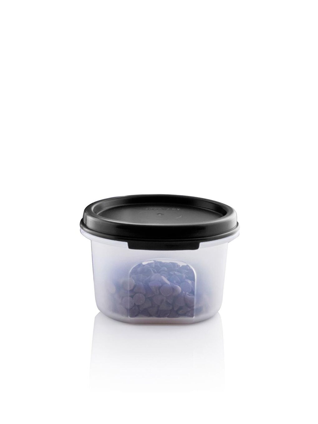 Siyah Oval Kuru Gıda Kabı 1 / 200ml-1