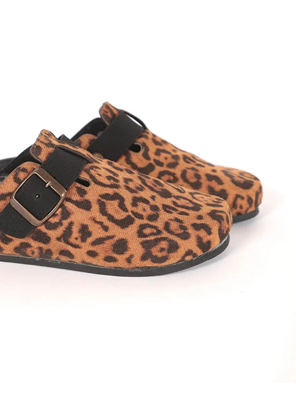 Turuncu Kadın Leopar Desenli Ev Terliği - Montana Leopar-2