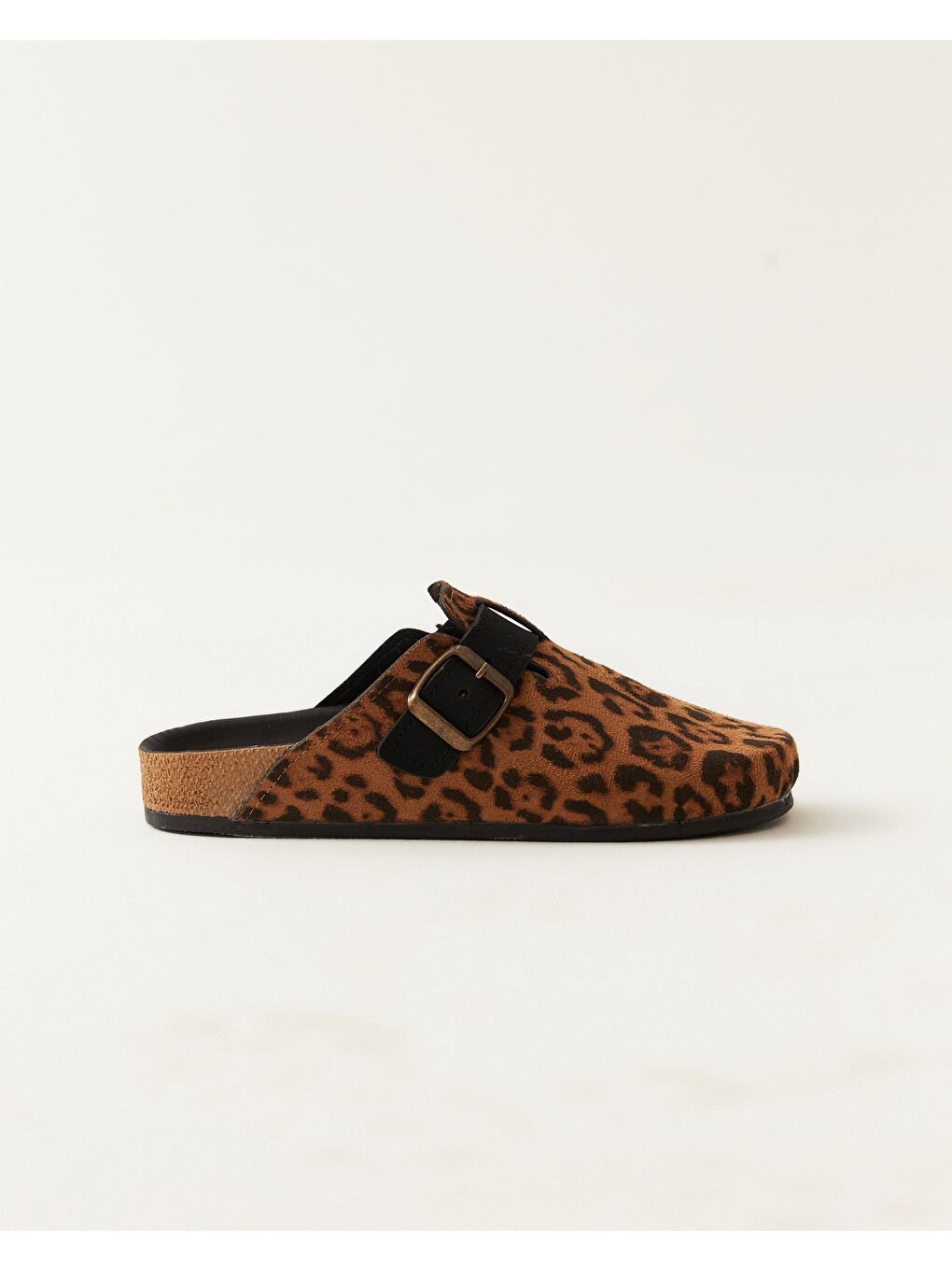 Turuncu Kadın Leopar Desenli Ev Terliği - Montana Leopar-4