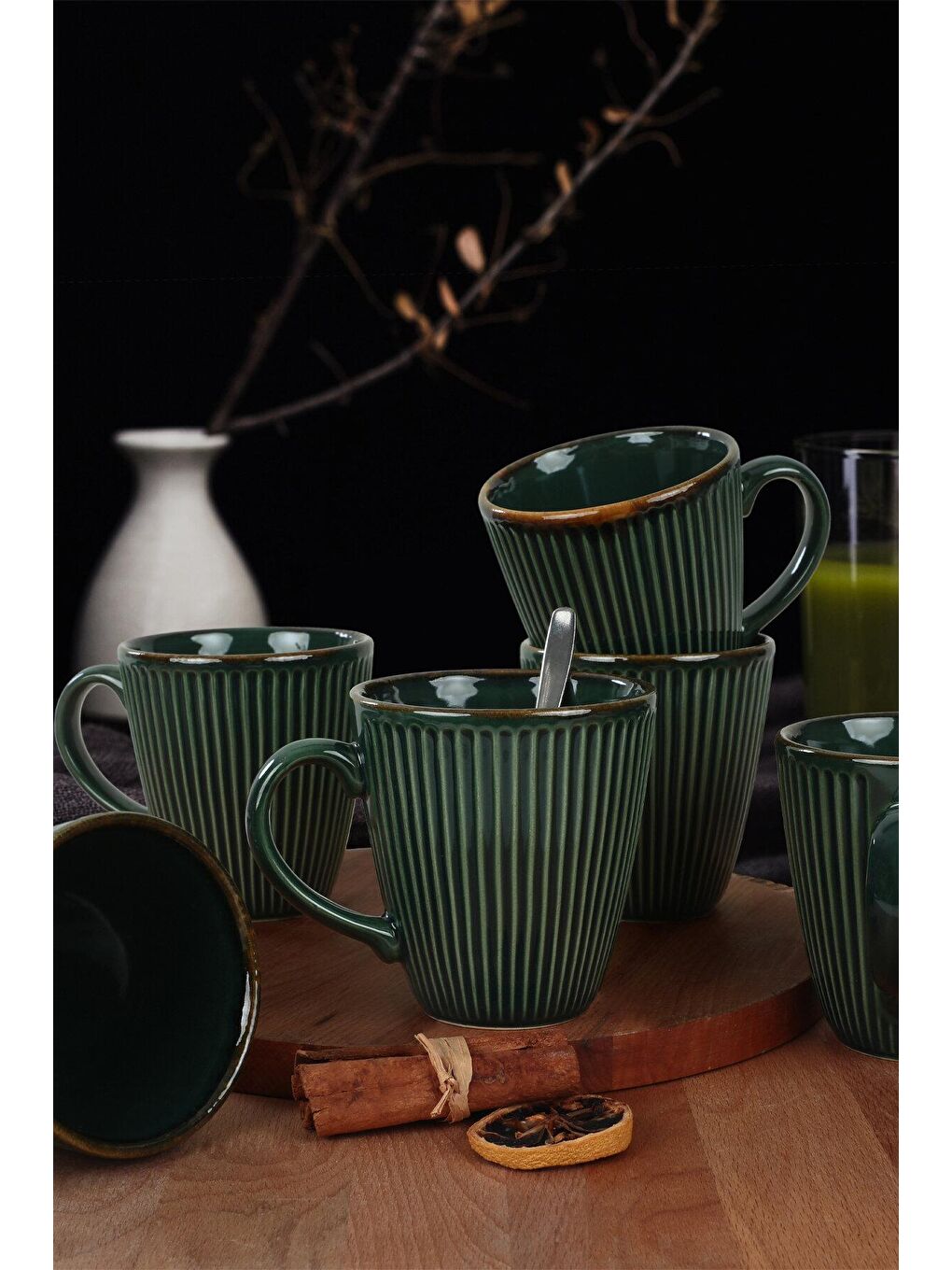 Yeşil Zümrüt Myra Kupa 10 Cm 6 Adet