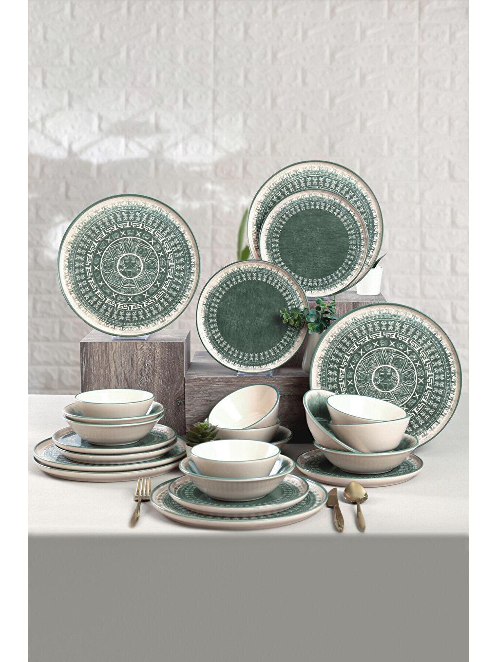 Karışık Maya Yemek Takımı 24 Parça 6 Kişilik-5