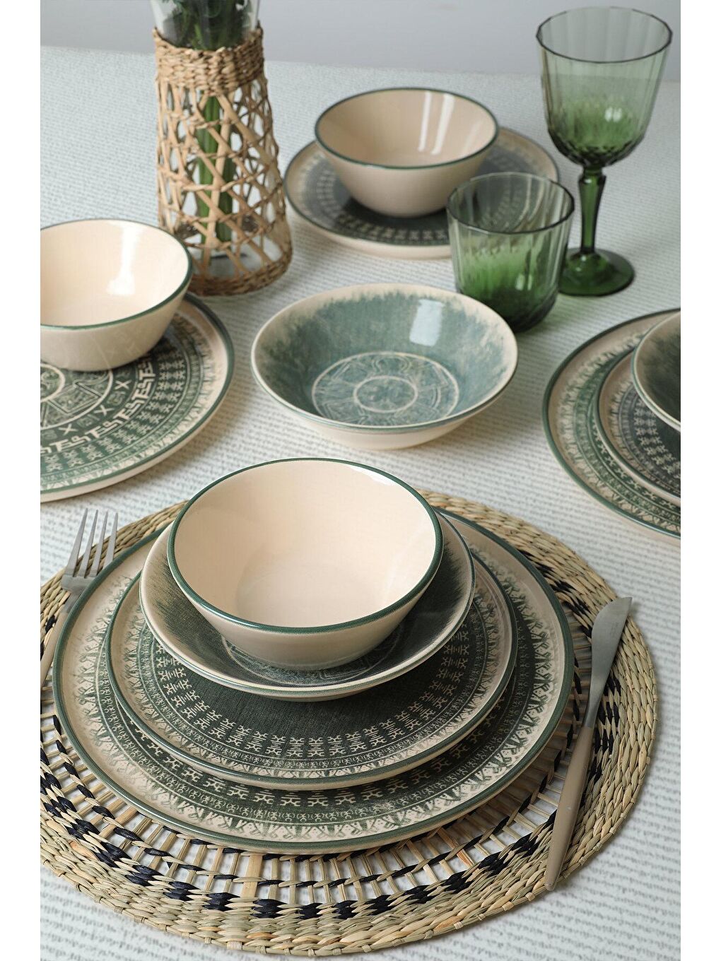 Karışık Maya Yemek Takımı 24 Parça 6 Kişilik-6