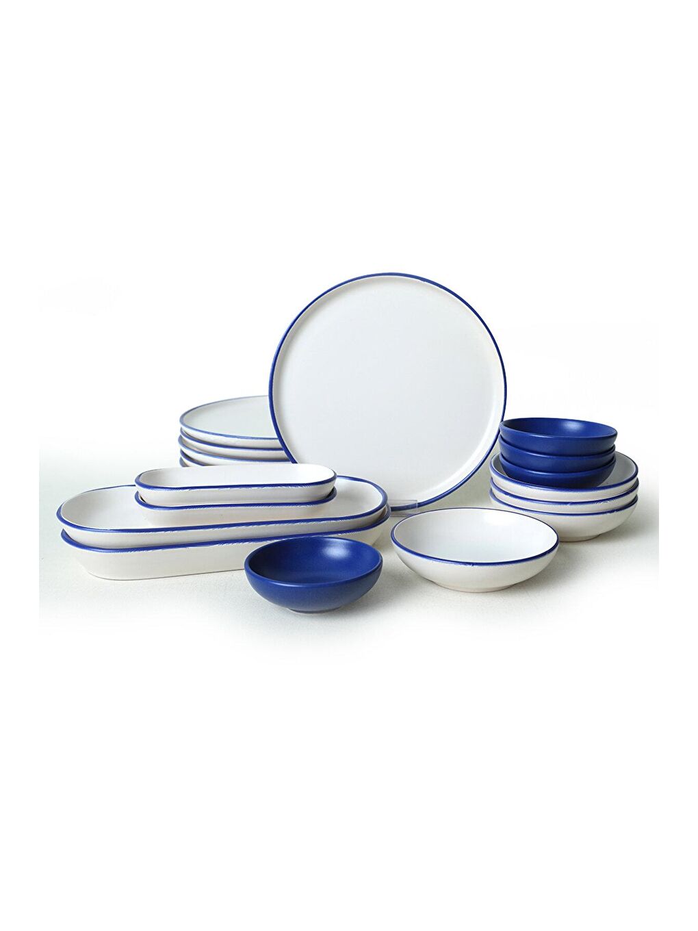 Karışık Line Blue Kahvaltı Takımı 18 Parça 6 Kişilik-5