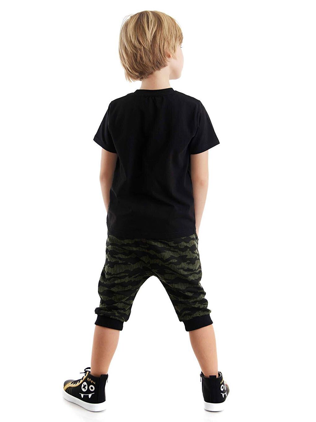 Denokids Karışık Woof Erkek Çocuk T-shirt Eşofman Altı Takım - 1