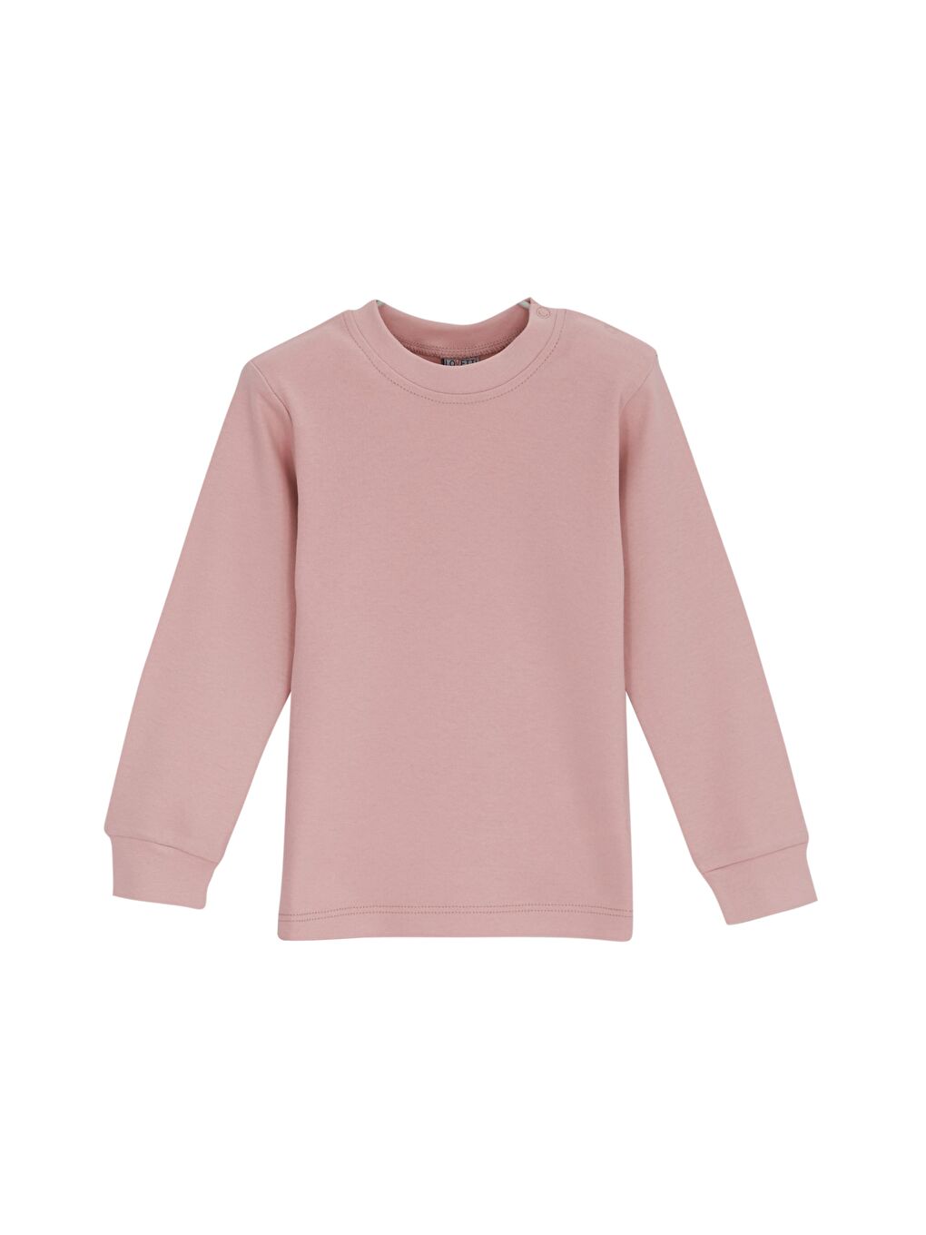 Pembe Bisiklet Yaka Kız Bebek Sweathirt