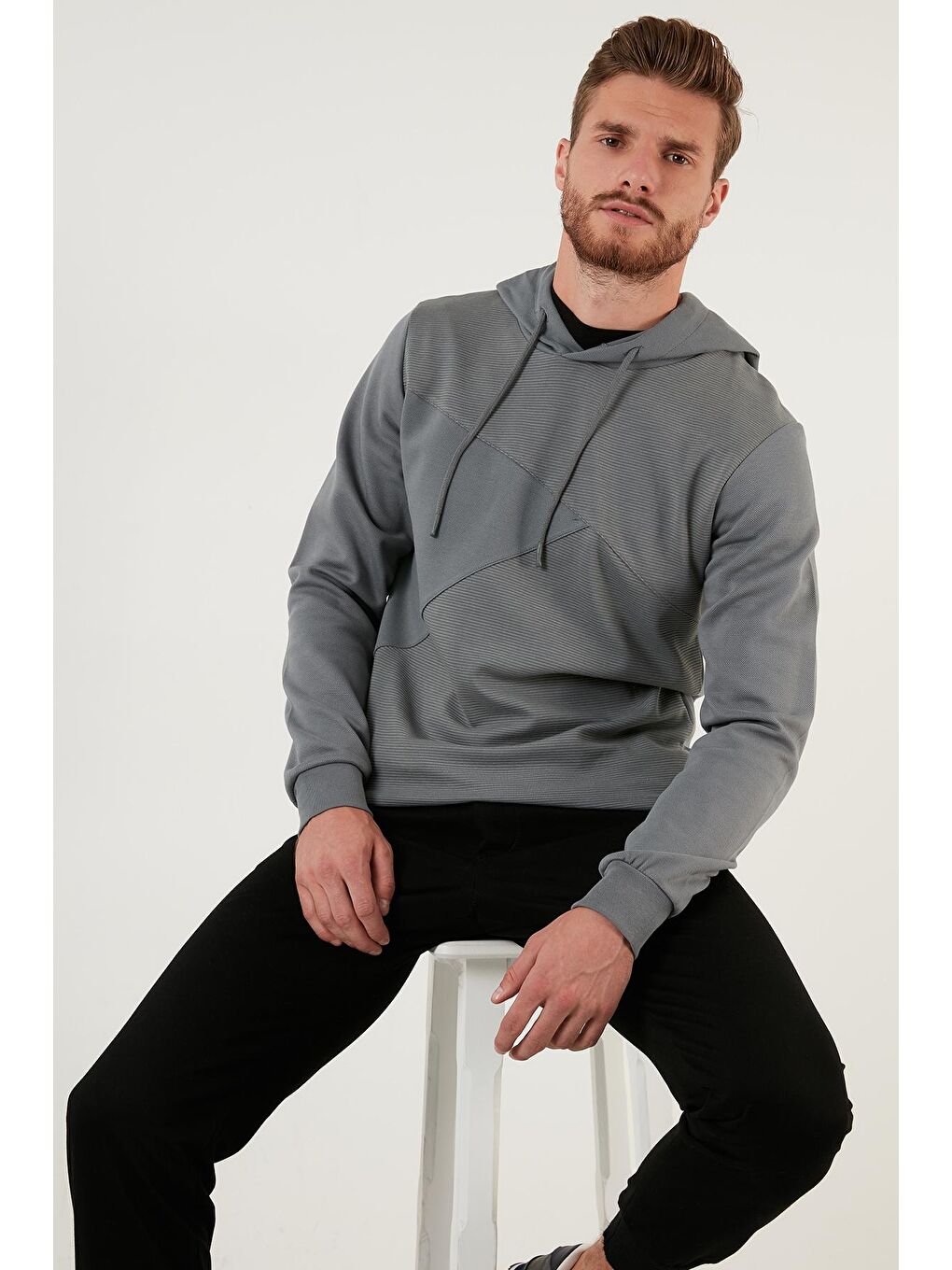 Buratti Haki Regular Fit Kapüşonlu Pamuklu Sweat 5905285