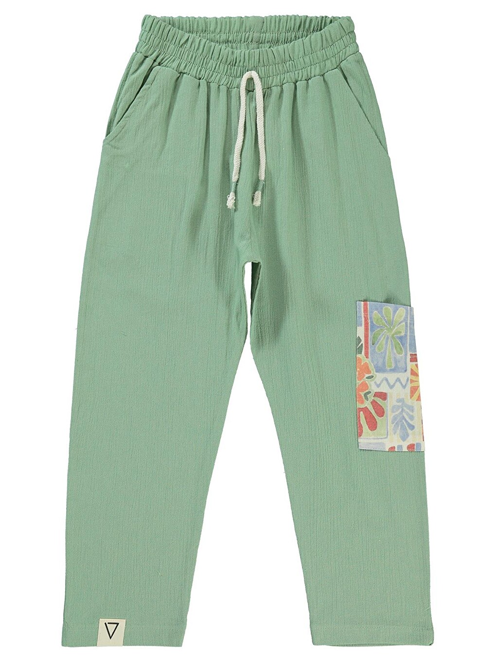 Boys Desenli Cepli 6-9 Yaş Pantolon - Yeşil