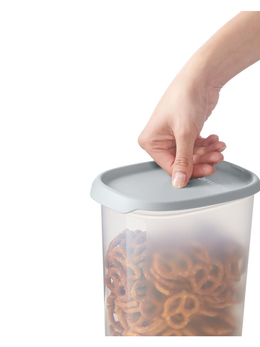 Renksiz Tek Dokunuş Dikdörtgen Saklama Kabı  4.4L-1