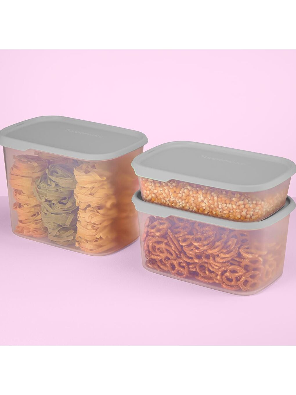 Renksiz Tek Dokunuş Dikdörtgen Saklama Kabı  4.4L-2