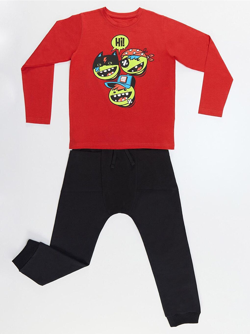 Denokids Karışık Gang Erkek Çocuk T-shirt Eşofman Altı Takım - 2