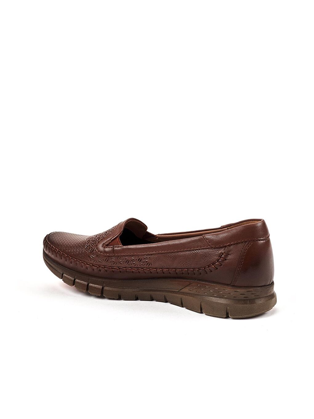 Kahverengi ETERNA-G Comfort Kadın Deri Ayakkabı Taba-1