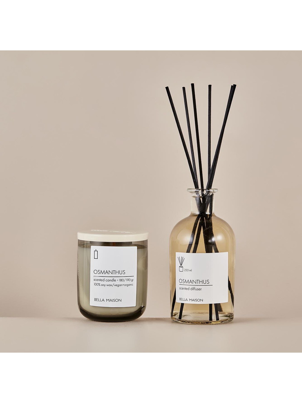 Beyaz Osmanthus Ahşap Fitilli Soy Wax Mum-3