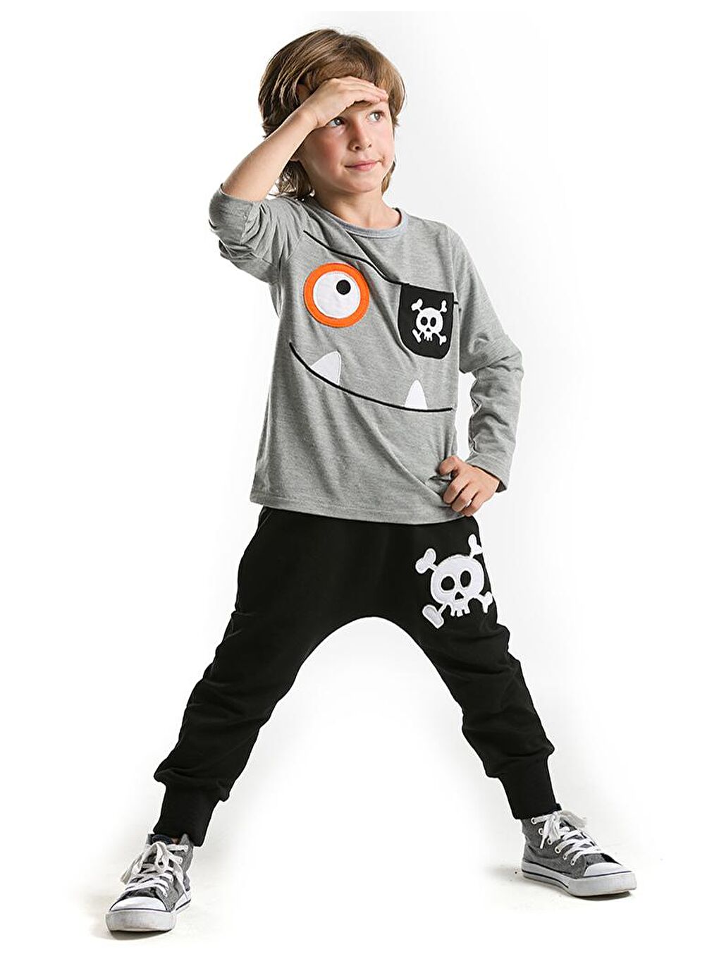 Denokids Karışık Happy Pirate Baggy Takım