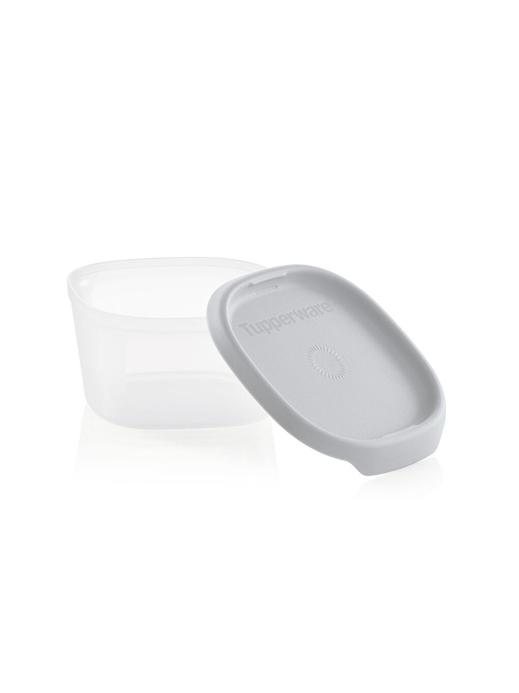 Gri Tek Dokunuş Kare Saklama Kabı 370 ml-1