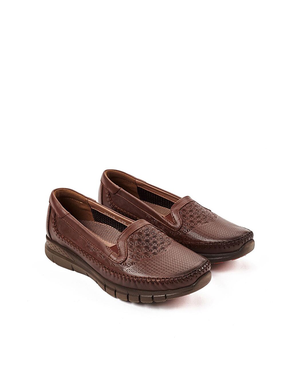 Kahverengi ETERNA-G Comfort Kadın Deri Ayakkabı Taba-3