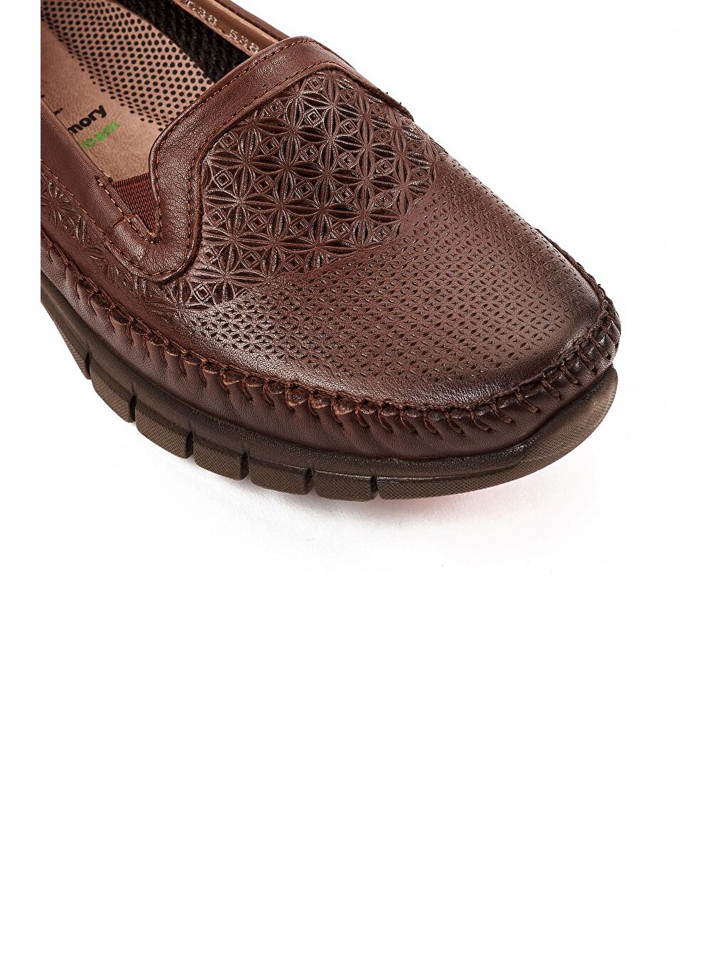 Kahverengi ETERNA-G Comfort Kadın Deri Ayakkabı Taba-4