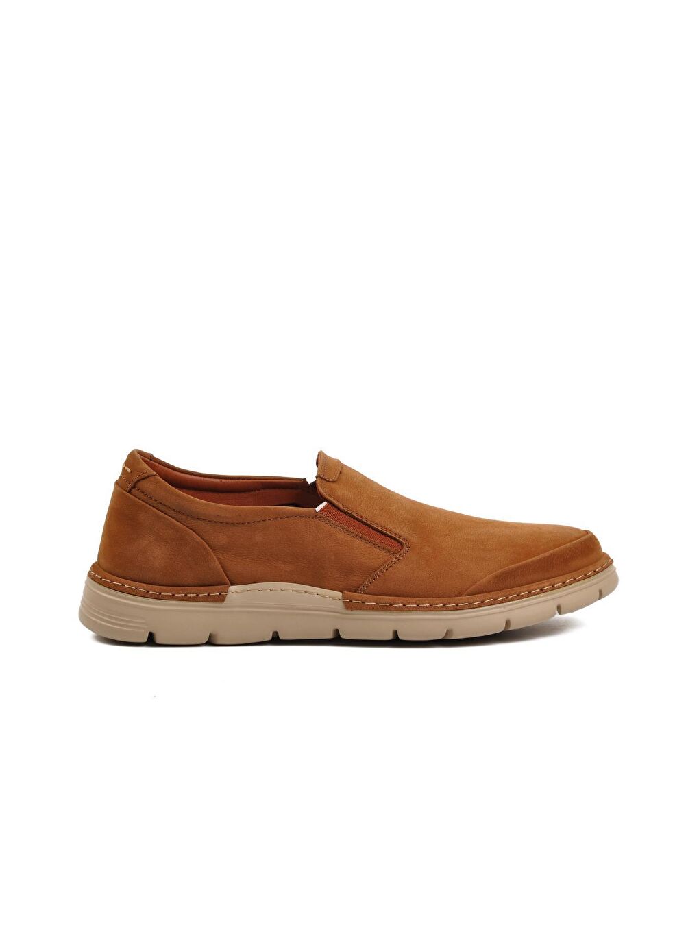 Kahverengi Taba Nubuk Hakiki Deri Erkek Loafer Ayakkabı 221973